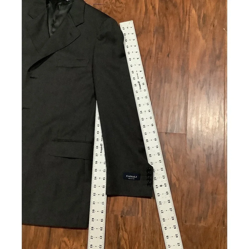 Canali Blazer Mens 52/6/R  Ch-Gray Wool Suit Jacket Retail Was 1,850.00